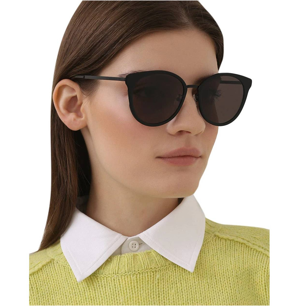 Saint Laurent Black Slim Lightweight Cat-Eye Sunglasses NEW Full Rim YSL - Picture 8 of 8